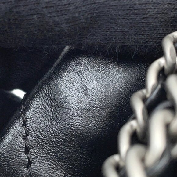 CHANEL CHANEL22 ChainShoulder Bag Size Mini Shiny Calf Leather Black A - Picture 10 of 16